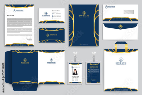Corporate business style stationery template