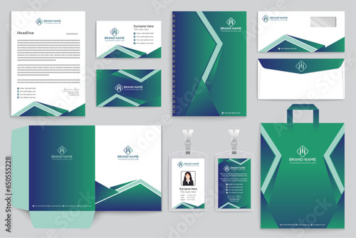 Modern stationery design template