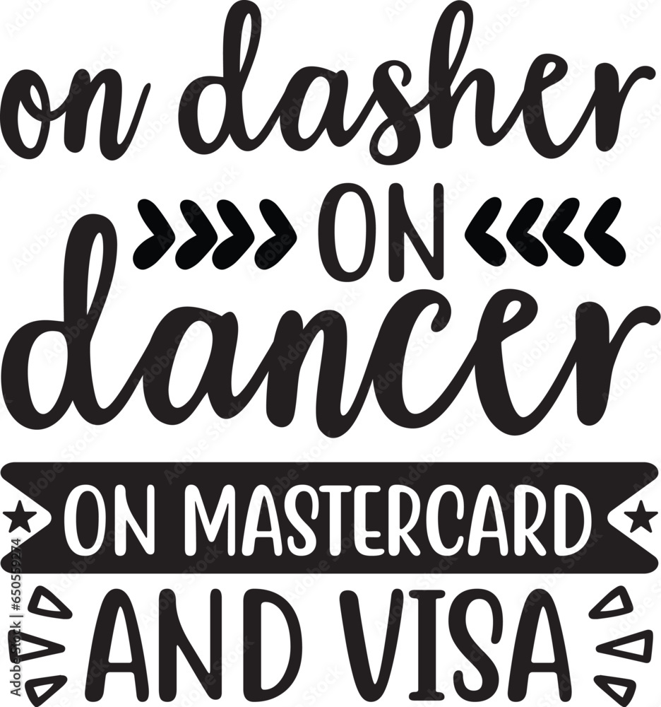 on dasher on dancer on mastercard and visa design