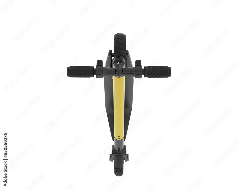 Electric scooter isolated on transparent background. 3d rendering - illustration Electric scooter isolated on transparent background. 3d rendering - illustration