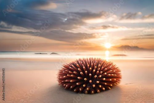 sea ​​urchin on the beach
