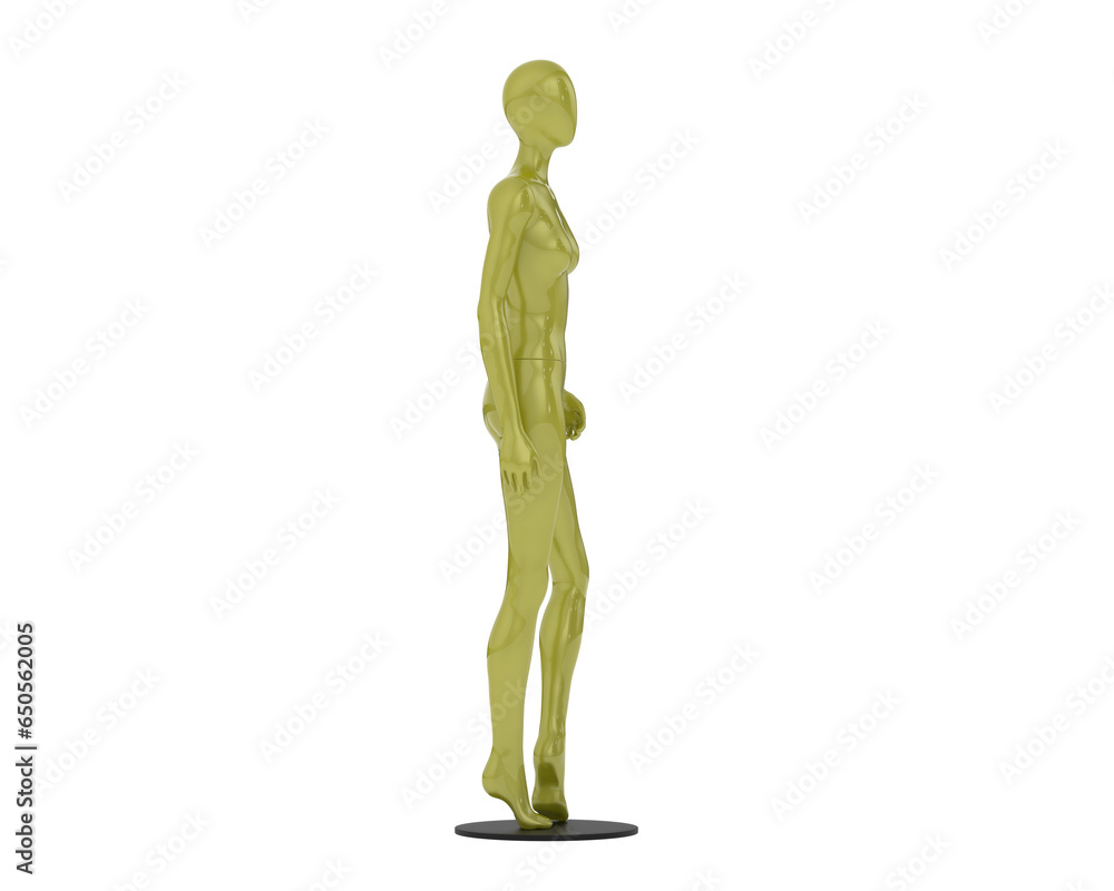Mannequin isolated on transparent background. 3d rendering - illustration Mannequin isolated on transparent background. 3d rendering - illustration