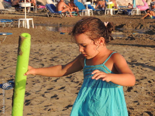 child playing with a ball