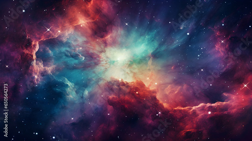 Visualize an explosion of color set against the backdrop of deep space. © Narut