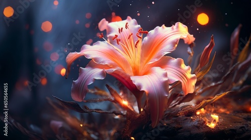 Beautiful Flower. AI Generative © MendyZa