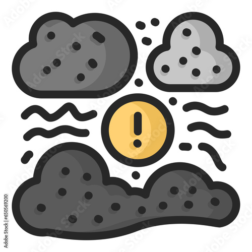 pollution cloud icon