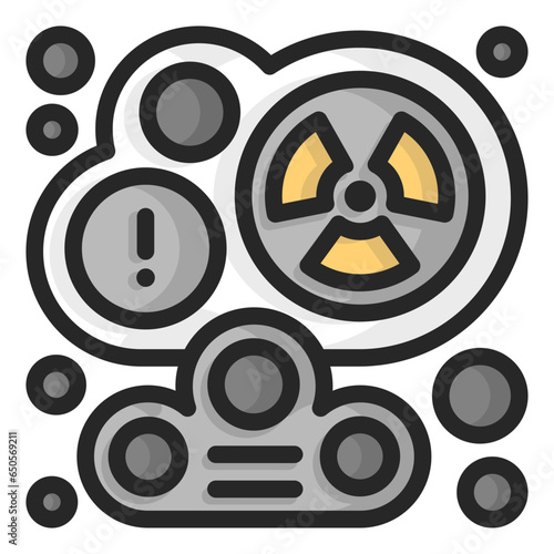 nuclear radiation icon