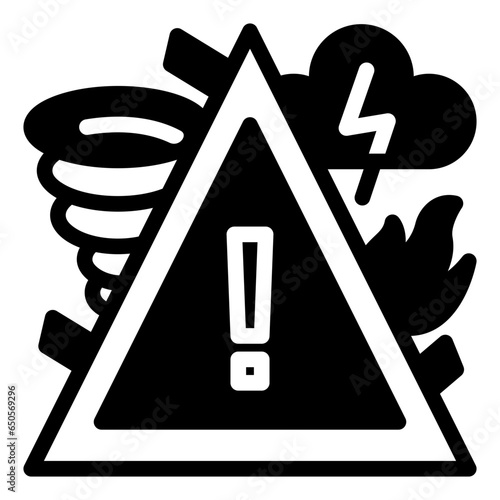 natural disaster warning icon