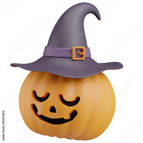 3d render of pumpkin with halloween season.