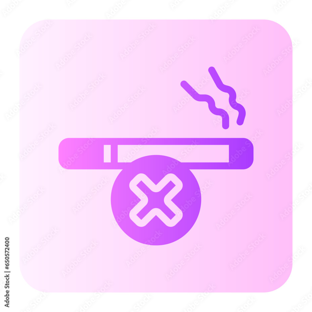 Obraz premium no smoking gradient icon