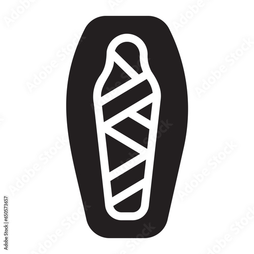 mummy glyph icon