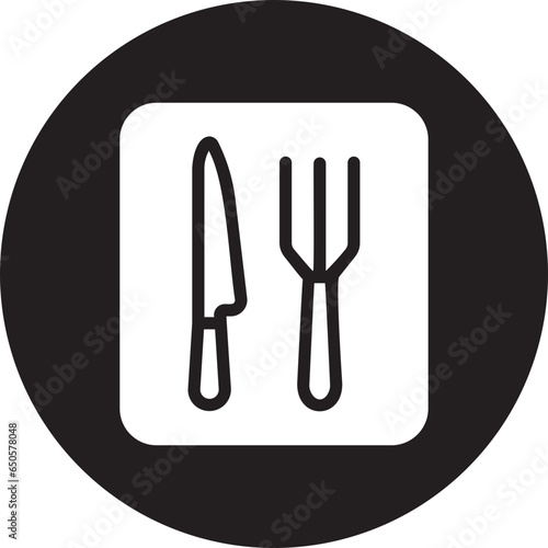 cutlery glyph icon