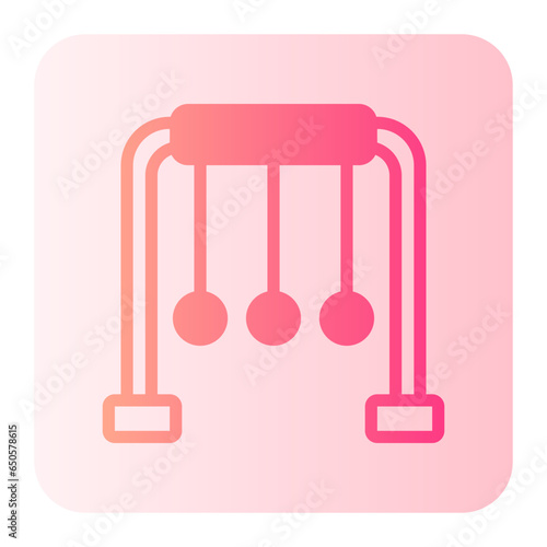 newtons cradle gradient icon