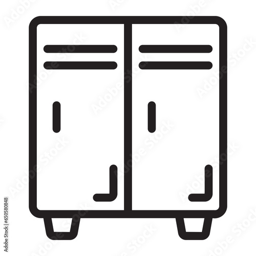 locker line icon