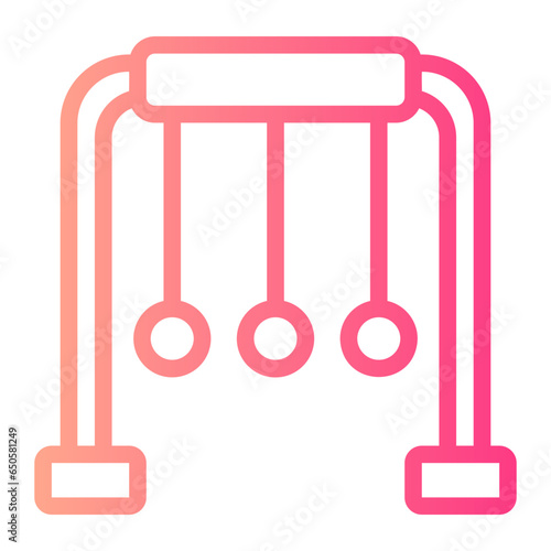 newtons cradle gradient icon
