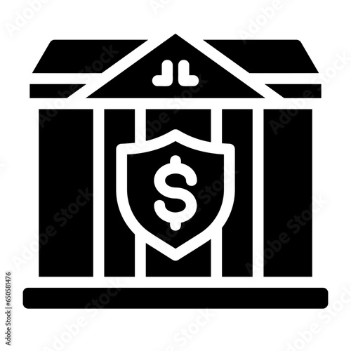 bank glyph icon