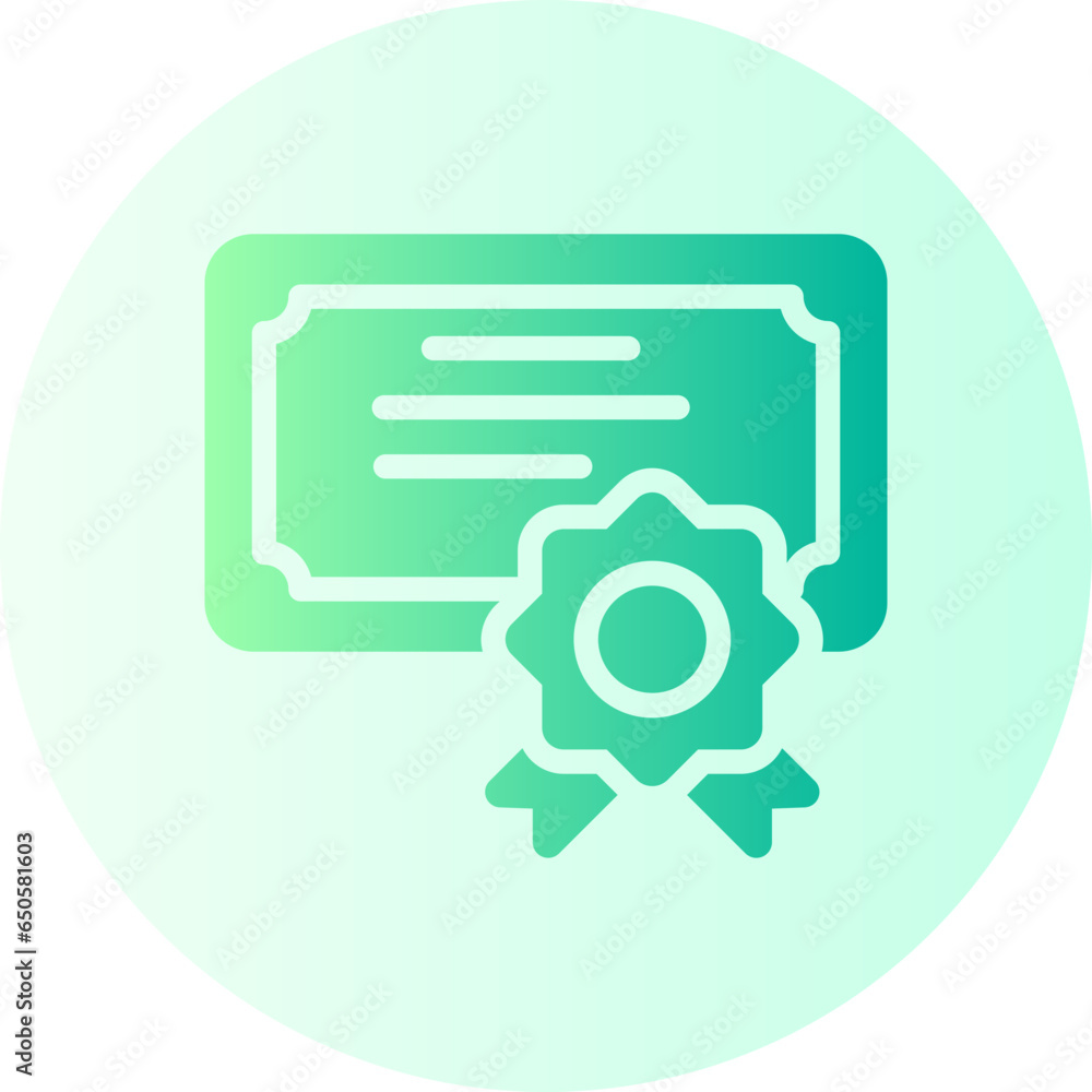 diploma gradient icon diploma gradient icon