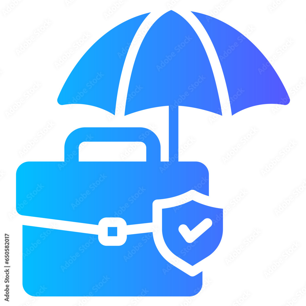 business insurance gradient icon business insurance gradient icon