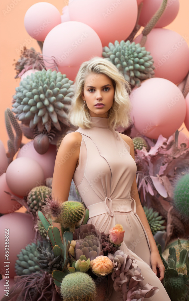 Φωτογραφία Beautiful female model portrait, sensitivity concept