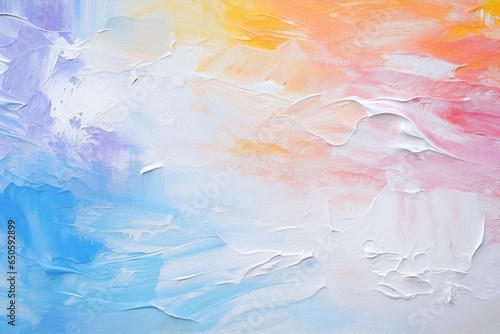 Layered Harmony: An Abstract Painting in Pastel Colors