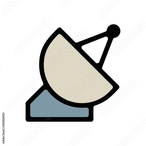 picto logo icones et symbole antenne satellite relais gras bleu