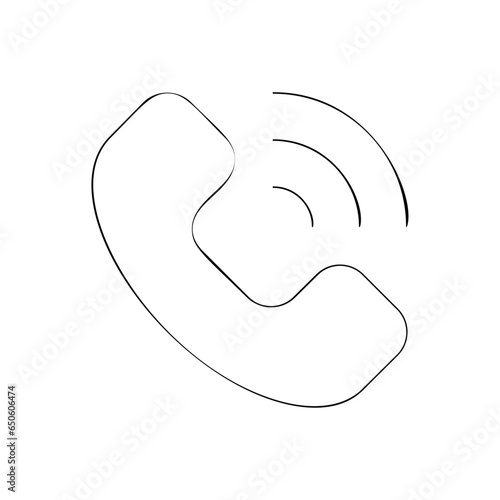 picto logo icones et symbole appel en cours fin