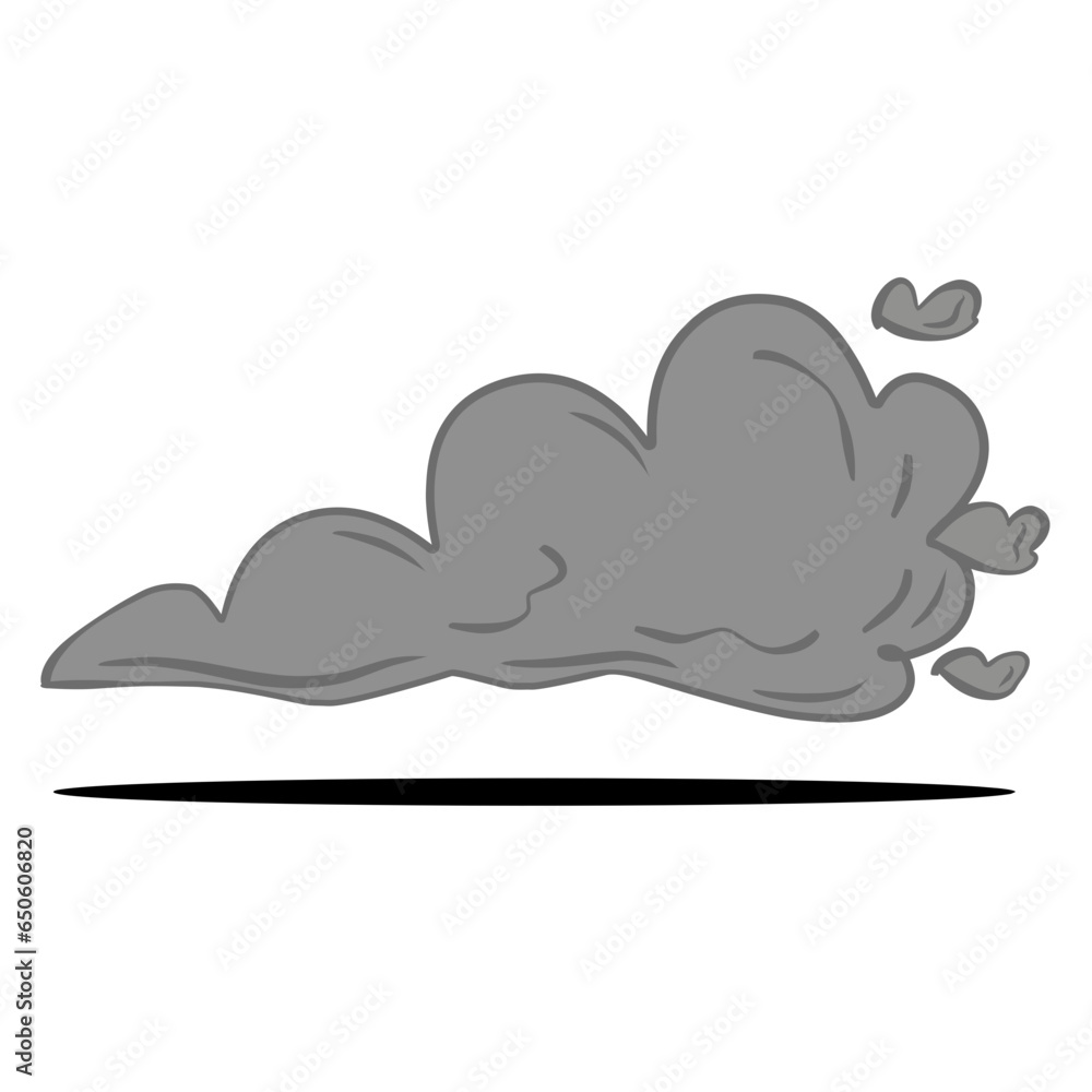 Car Vehicle emmisions illustration Car Vehicle emmisions illustration