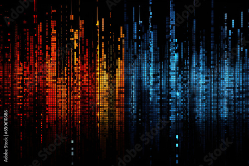 Digital code background, abstract digital, abstract futuristic cyberspace, dark gradient background
