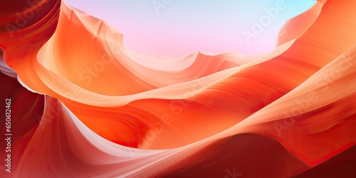 AI Generated. AI Generative. Nature outdoor yellow orange red canyon sandstone wall abstract background. Graphic Art