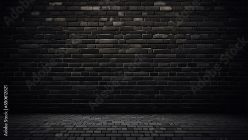 Abstract dark brick wall texture background pattern, Wall brick surface texture.