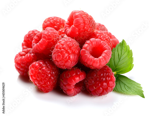 Raspberry isolated on white background