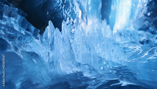Ice crystals up clos