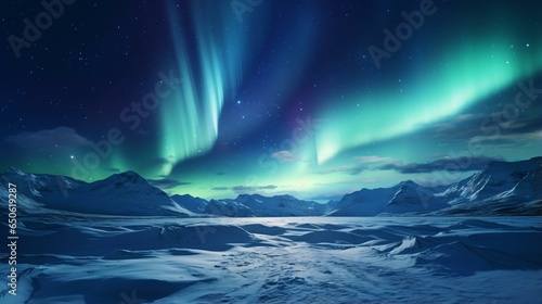 The mesmerizing Northern Lights illuminating the night sky