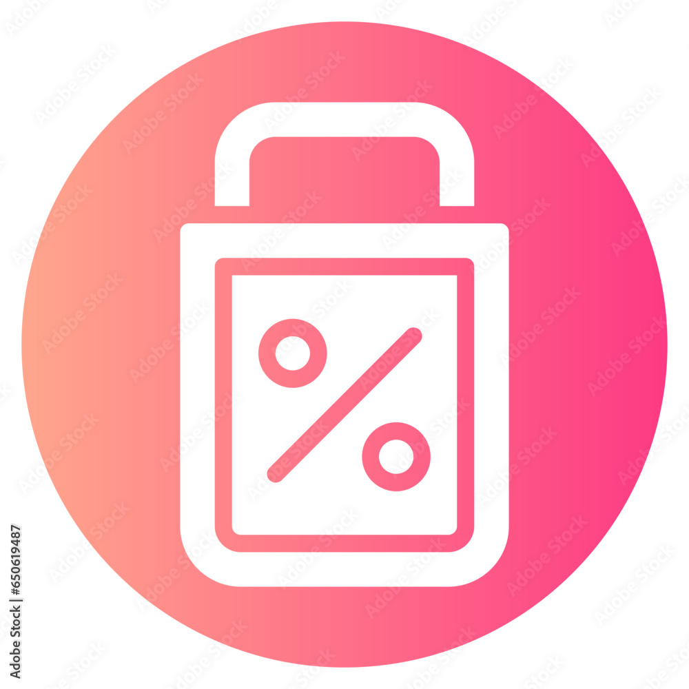 Obraz premium discount gradient icon