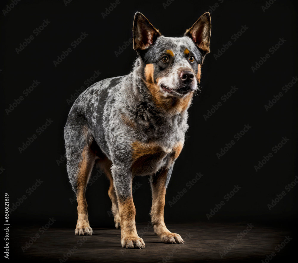 Australian Cattle Dog Portrait Studio Shooting Australian Cattle Dog Portrait Studio Shooting