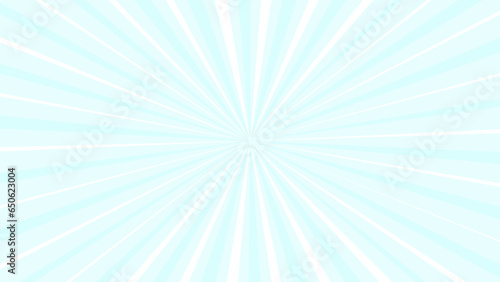 Blue sunburst background with rays