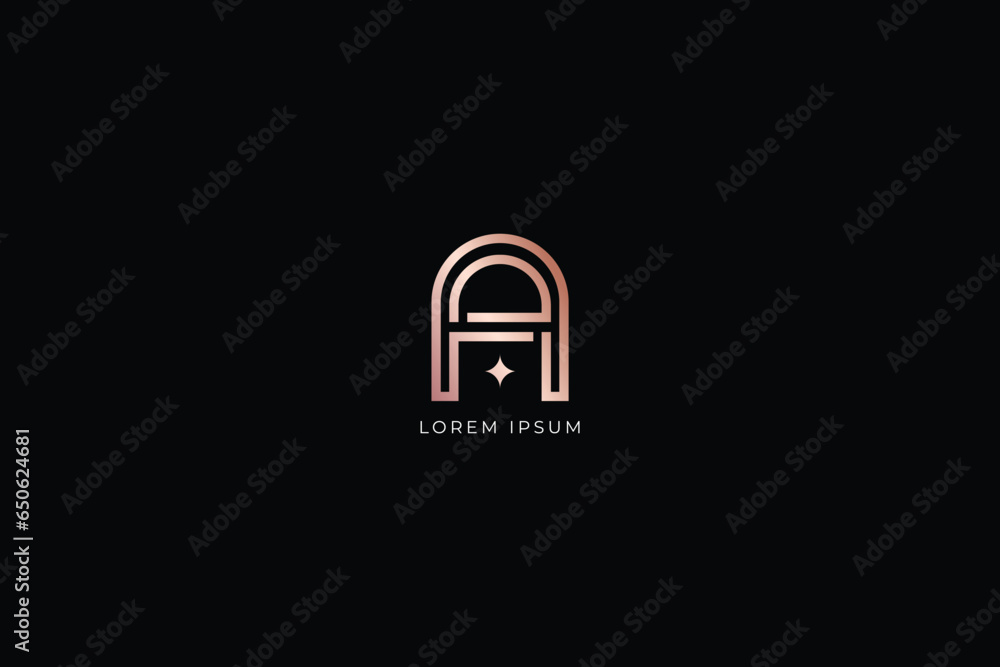 a lettermark abstract design creative golden wordmark design typography illustration, a wordmark, a logo a lettermark abstract design creative golden wordmark design typography illustration, a wordmark, a logo