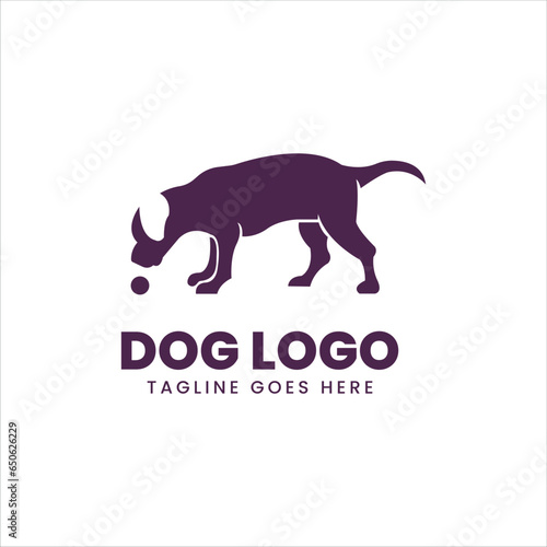 cute dog pet logo creative illustration