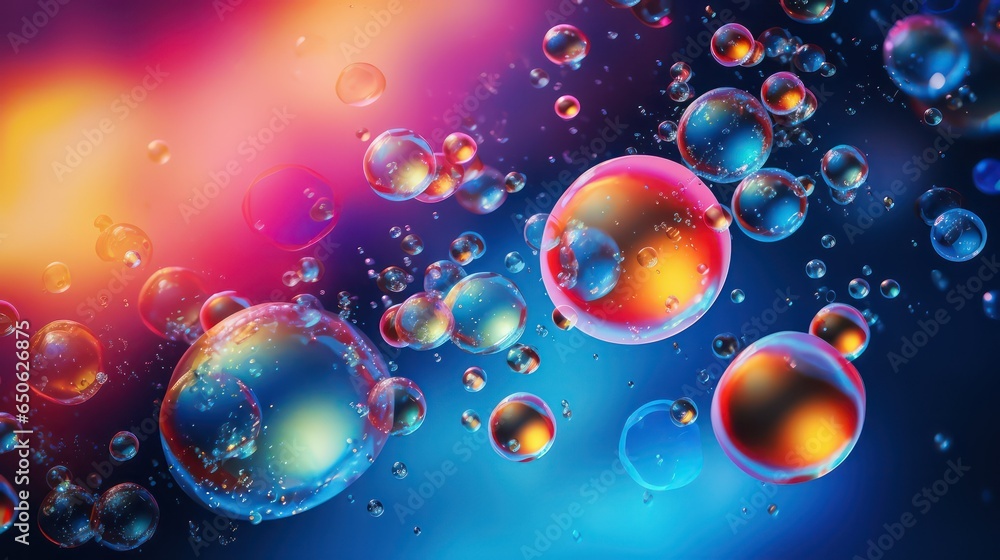 colorful bubbles abstract background