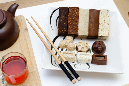 Natural vegan candy homemade and tea
