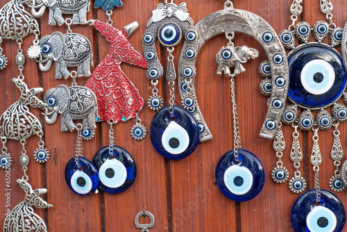 Traditional evil eye beads. nazar boncugu photo