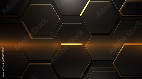 Hexagone inspired wallpaper/background with yellow light effects