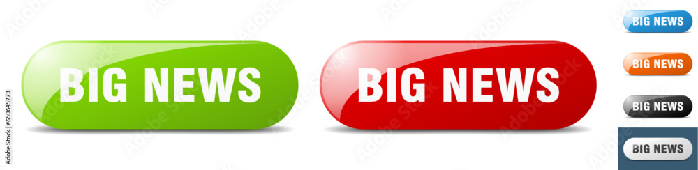 big news button. key. sign. push button set big news button. key. sign. push button set