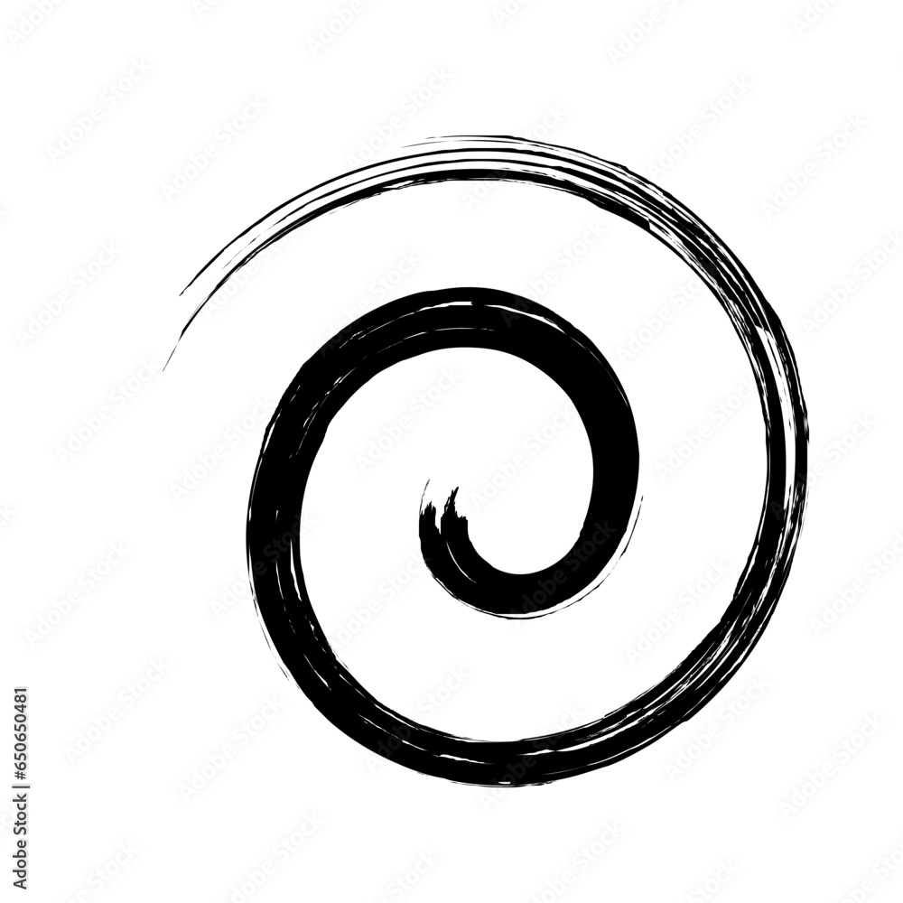 Spiral Line Abstract Grunge Brush Stroke Spiral Line Abstract Grunge Brush Stroke