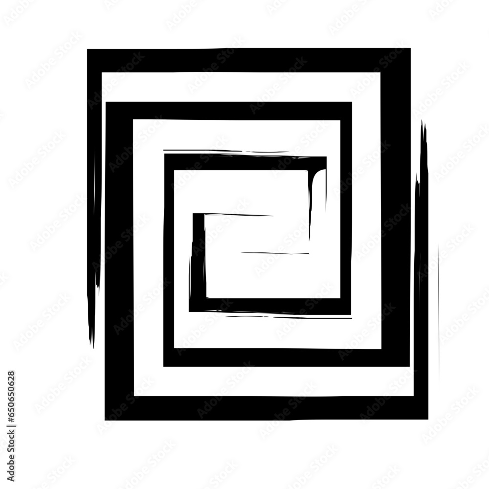 Spiral Line Abstract Grunge Brush Stroke Spiral Line Abstract Grunge Brush Stroke