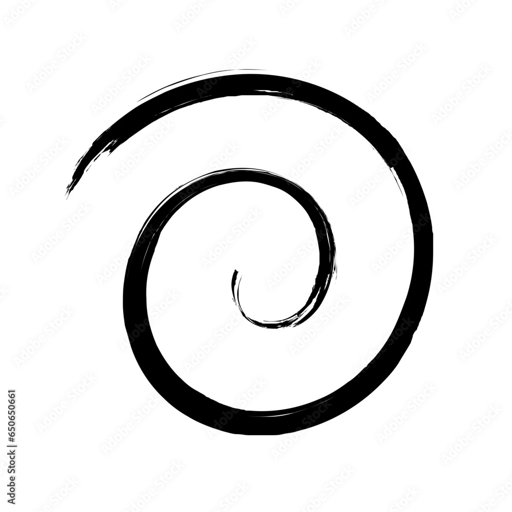 Spiral Line Abstract Grunge Brush Stroke Spiral Line Abstract Grunge Brush Stroke
