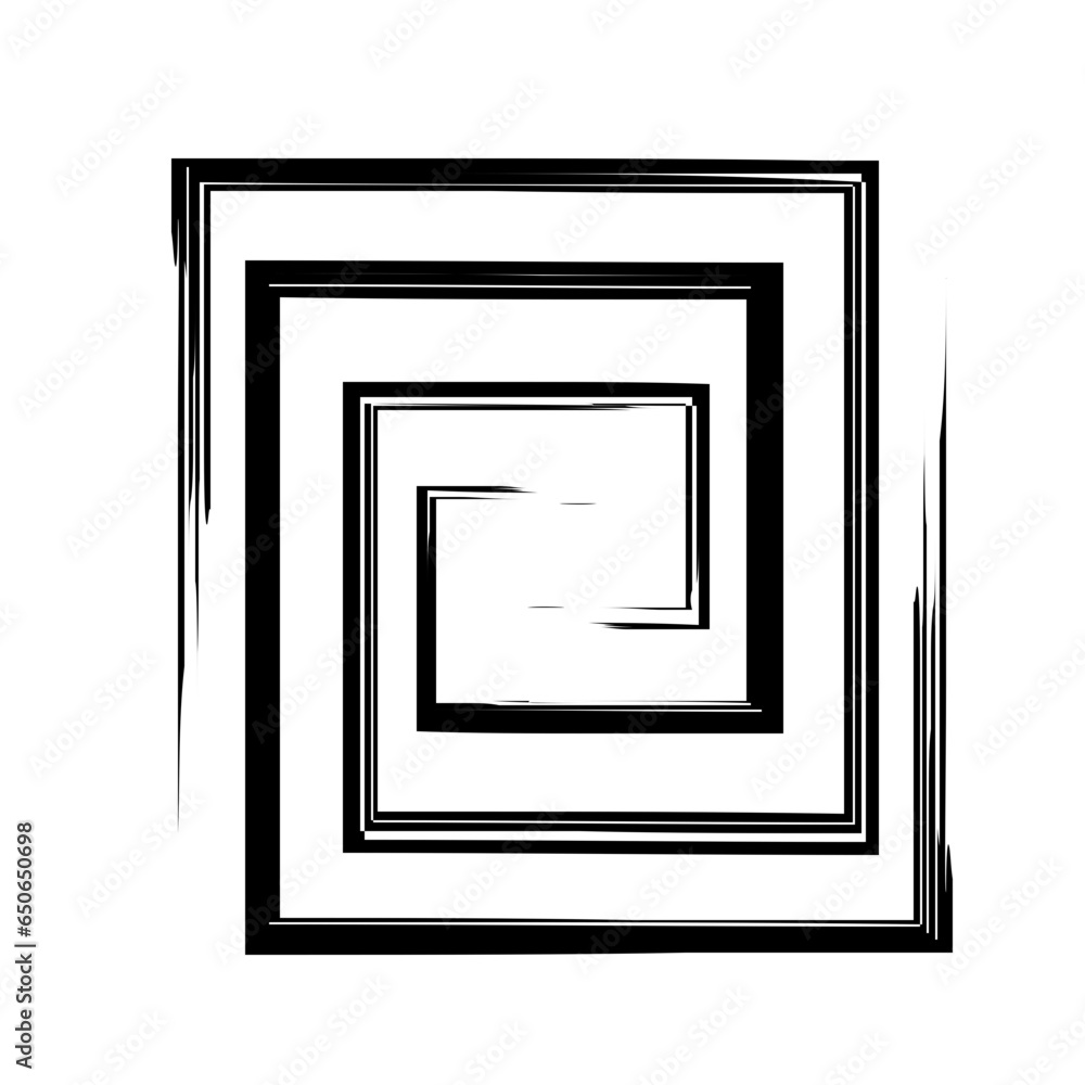 Spiral Line Abstract Grunge Brush Stroke Spiral Line Abstract Grunge Brush Stroke