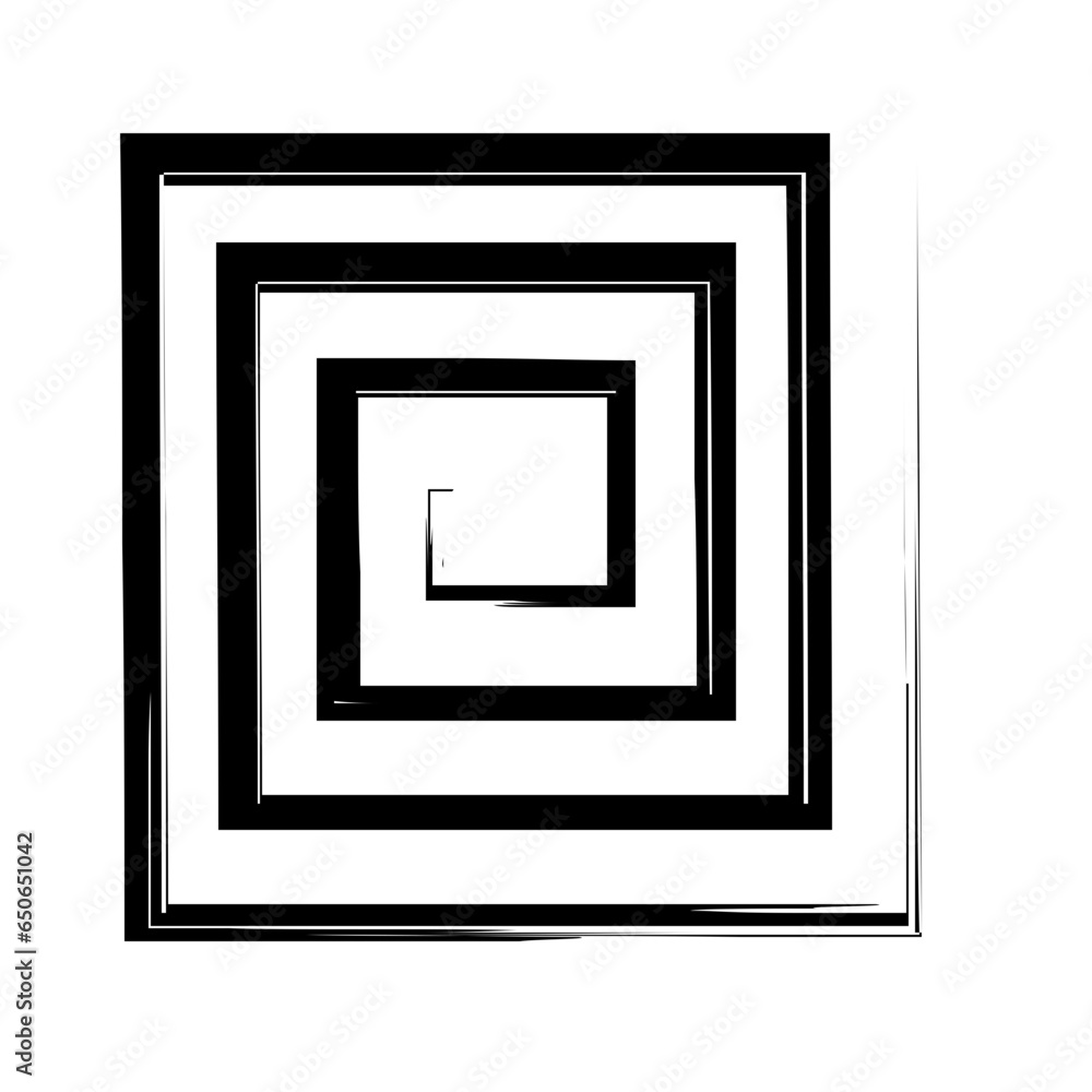 Spiral Line Abstract Grunge Brush Stroke Spiral Line Abstract Grunge Brush Stroke