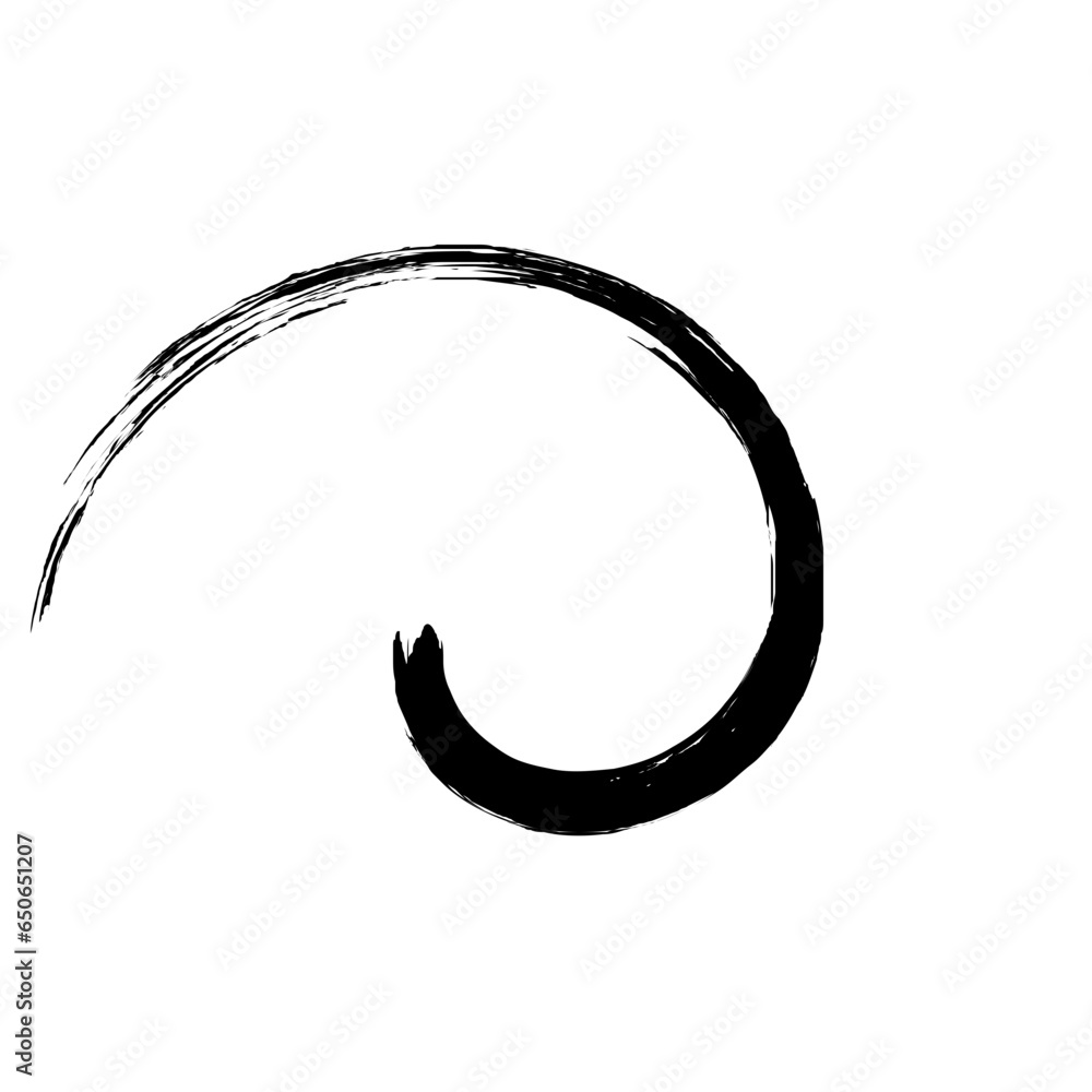 Spiral Line Abstract Grunge Brush Stroke Spiral Line Abstract Grunge Brush Stroke