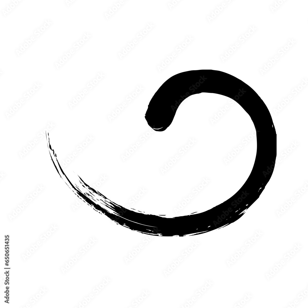 Spiral Line Abstract Grunge Brush Stroke Spiral Line Abstract Grunge Brush Stroke
